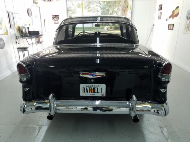 1955 RED / BLACK Chevrolet Bel Air/150/210 Coupe