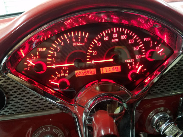 1955 RED / BLACK Chevrolet Bel Air/150/210 Coupe