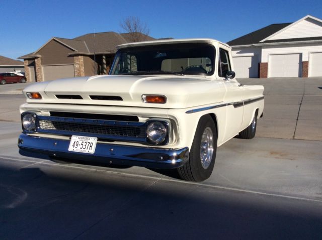 1966 White Chevrolet C-10 Standard Cab Pickup