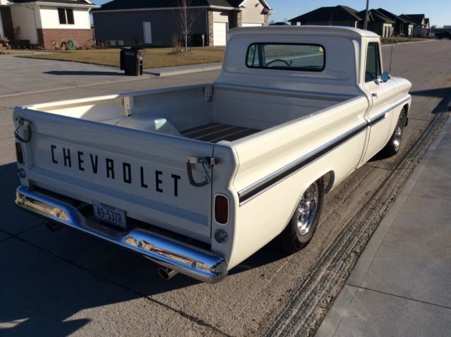 1966 White Chevrolet C-10 Standard Cab Pickup