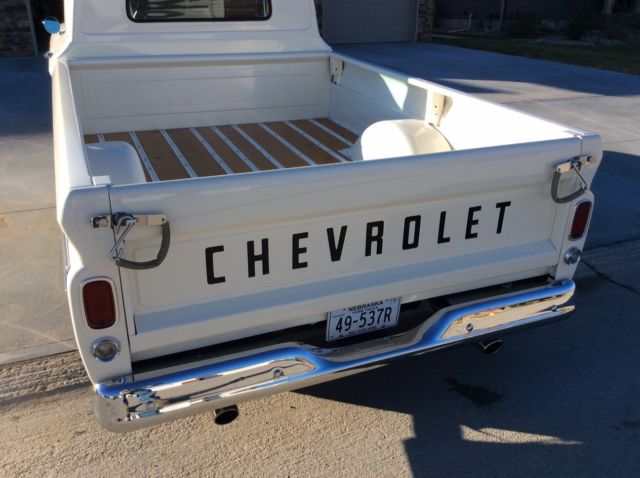 1966 White Chevrolet C-10 Standard Cab Pickup