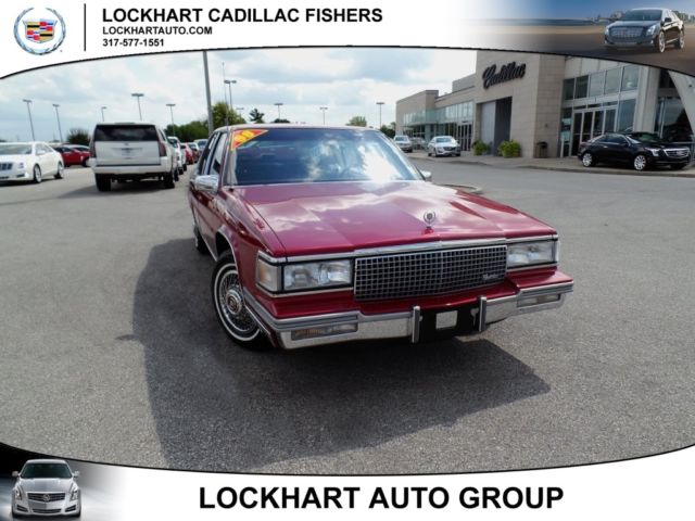 19880000 Red Cadillac DeVille Sedan