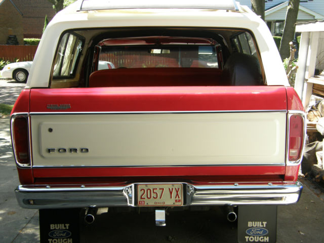 1978 Red Ford Bronco