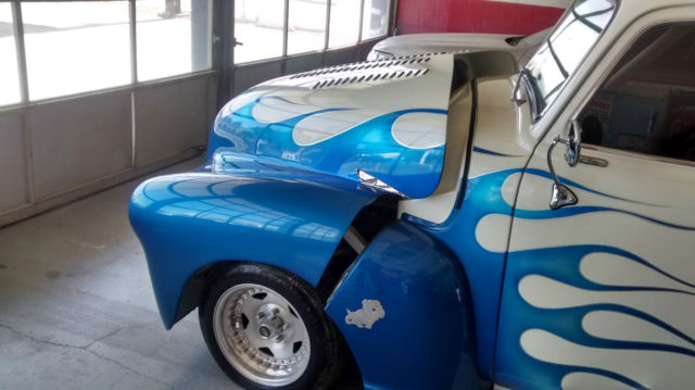 19490000 White and blue flames Chevrolet Other Pickups pickup truck step side