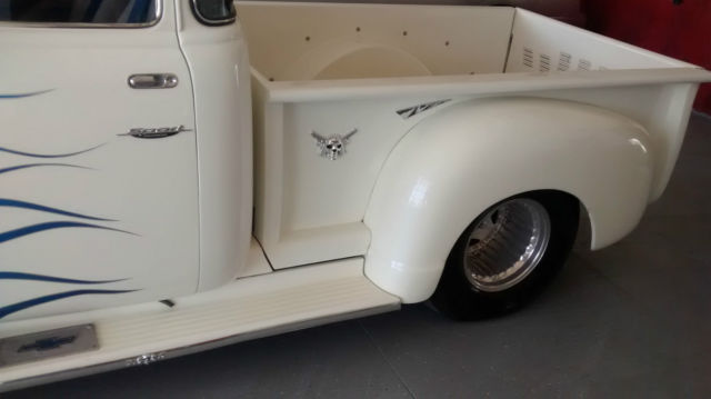 19490000 White and blue flames Chevrolet Other Pickups pickup truck step side