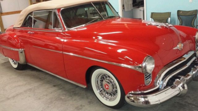 1949 Red Oldsmobile Eighty-Eight Convertible