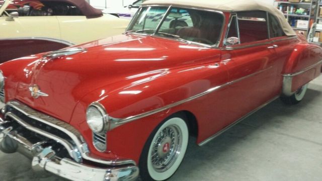 1949 Red Oldsmobile Eighty-Eight Convertible