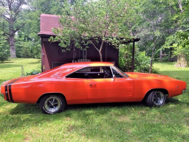 1968 Orange Dodge Charger Coupe