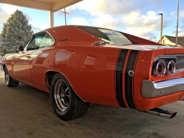 1968 Orange Dodge Charger Coupe