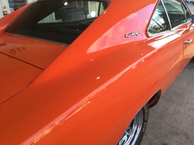 1968 Orange Dodge Charger Coupe