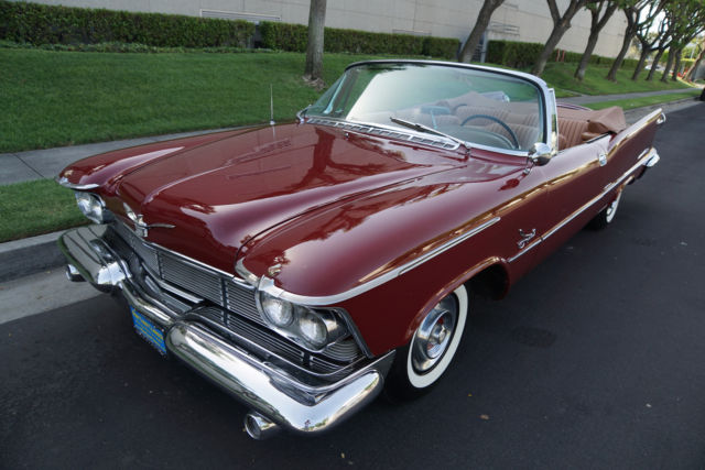 1958 Burgundy Chrysler Imperial Crown Convertible Convertible