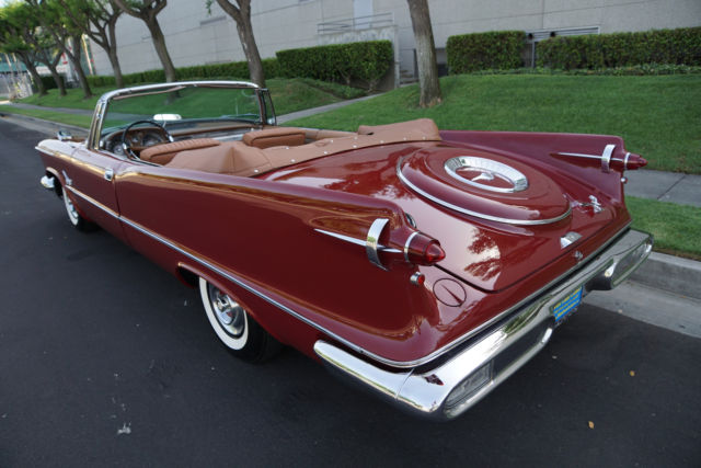 1958 Burgundy Chrysler Imperial Crown Convertible Convertible