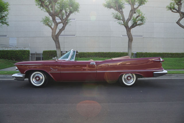 1958 Burgundy Chrysler Imperial Crown Convertible Convertible