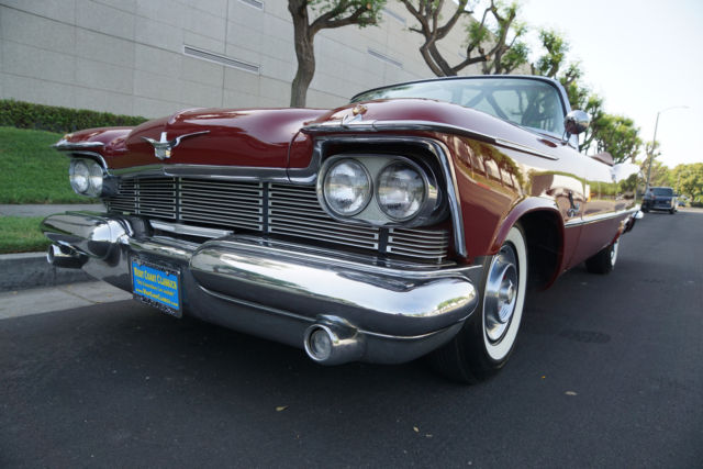 1958 Burgundy Chrysler Imperial Crown Convertible Convertible