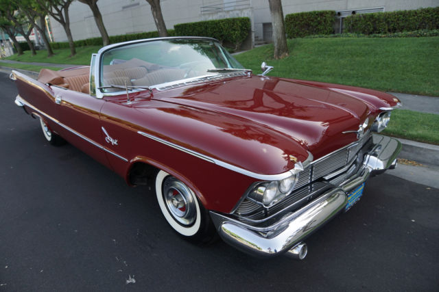 1958 Burgundy Chrysler Imperial Crown Convertible Convertible