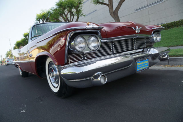 1958 Burgundy Chrysler Imperial Crown Convertible Convertible