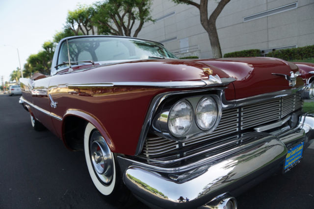 1958 Burgundy Chrysler Imperial Crown Convertible Convertible
