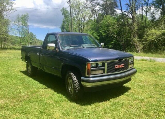1988 Blue GMC Sierra 1500 Standard Cab Pickup
