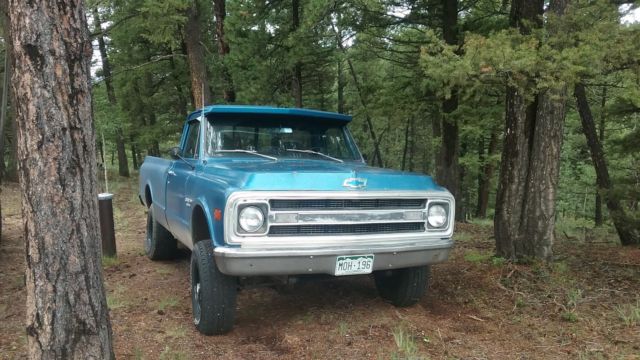 1969 Blue Chevrolet C-10 Standard Cab Pickup