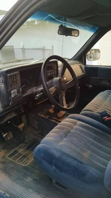 1992 Blue Chevrolet C/K Pickup 1500 Extended Cab Pickup