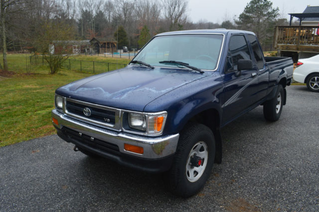 1994 Blue Toyota Tacoma Extended Cab Pickup