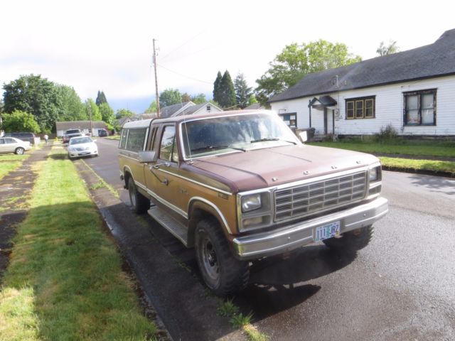 1980 Brown Ford F-250 Extended Cab Pickup