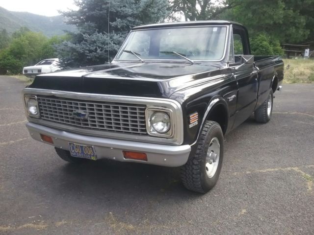 1972 Black Chevrolet Other Pickups Cab & Chassis