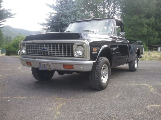 1972 Black Chevrolet Other Pickups Cab & Chassis