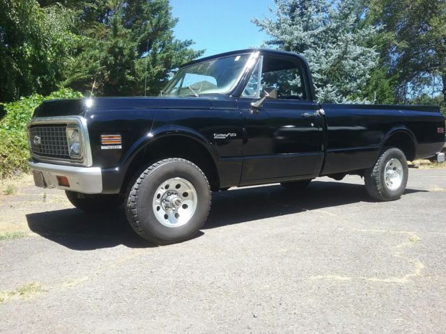 1972 Black Chevrolet Other Pickups Cab & Chassis