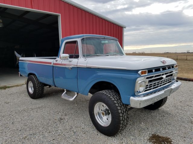 1966 Blue/White Ford F-250 Standard Cab Pickup