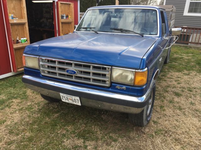 1988 Blue Ford F-150 Extended Cab Pickup