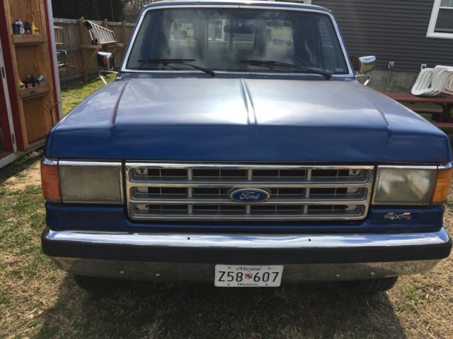 1988 Blue Ford F-150 Extended Cab Pickup