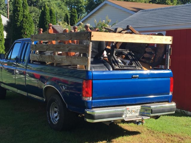 1988 Blue Ford F-150 Extended Cab Pickup
