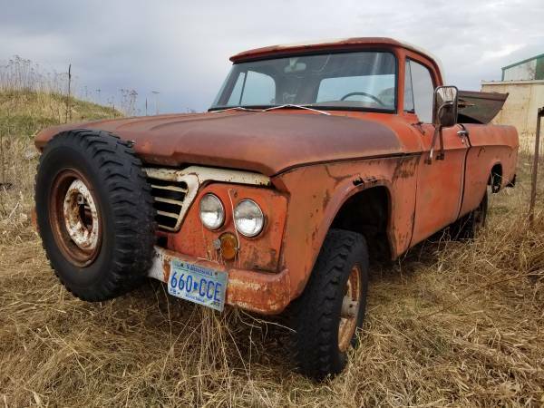 1963 Orange Dodge D100 Pickup Standard Cab Pickup