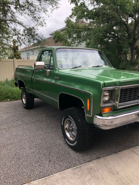 1974 Green Chevrolet C10 Pickup Standard Cab Pickup