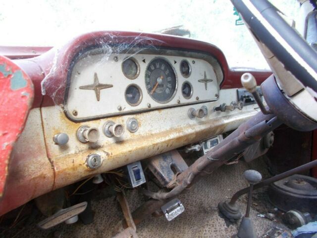 1959 Red Ford F-100 Standard Cab Pickup