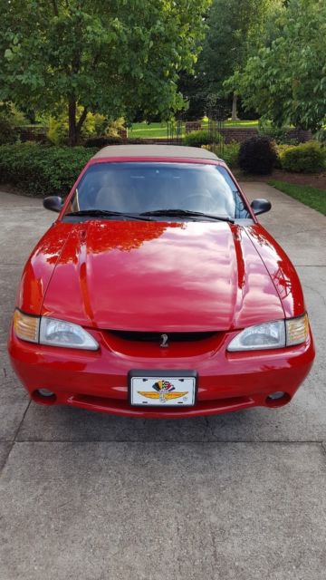 1994 Rio Red Ford Mustang Convertible