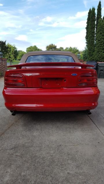 1994 Rio Red Ford Mustang Convertible