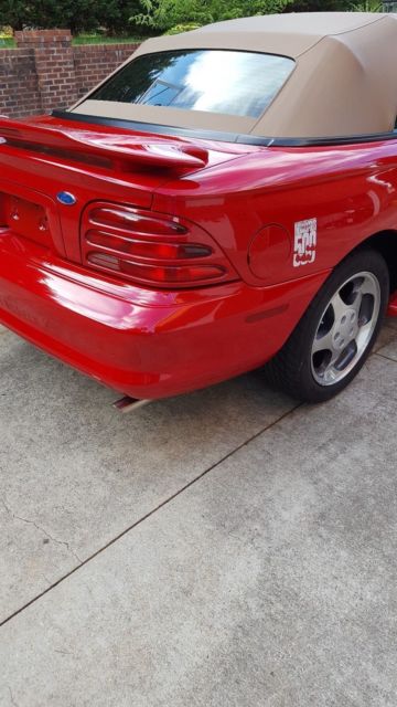 1994 Rio Red Ford Mustang Convertible