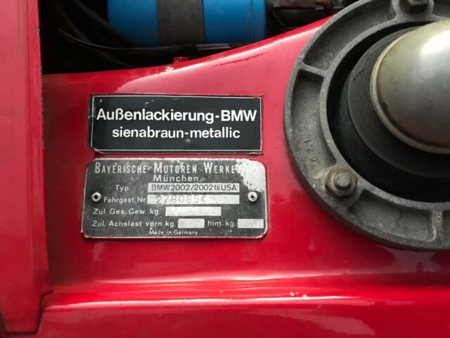 1974 Red BMW 2002 Coupe