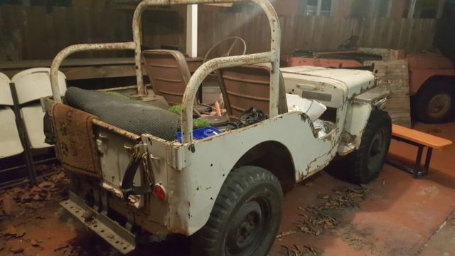 1951 OD Green Willys CJ2A Convertible