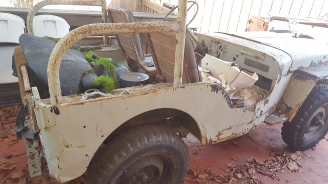 1951 OD Green Willys CJ2A Convertible