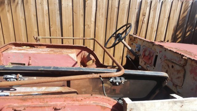 1951 OD Green Willys CJ2A Convertible