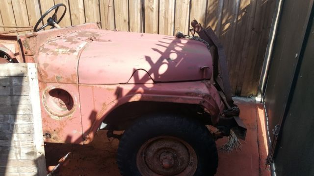 1951 OD Green Willys CJ2A Convertible