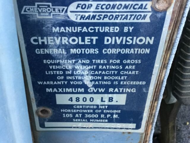 1954 Blue Chevrolet Other Pickups