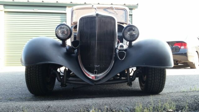 1934 Black Ford 5-Window Coupe