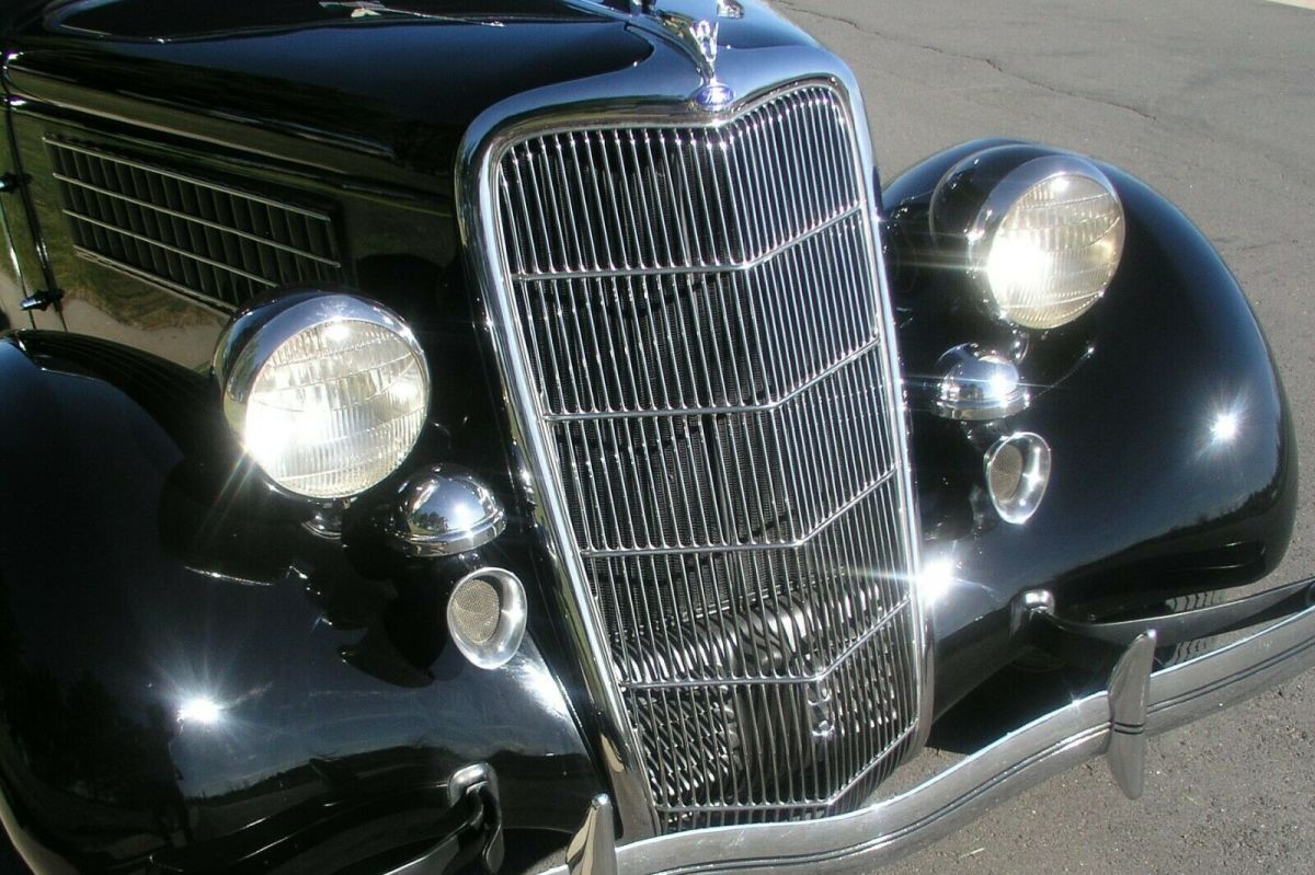 1935 Black Ford 5 window coupe Coupe