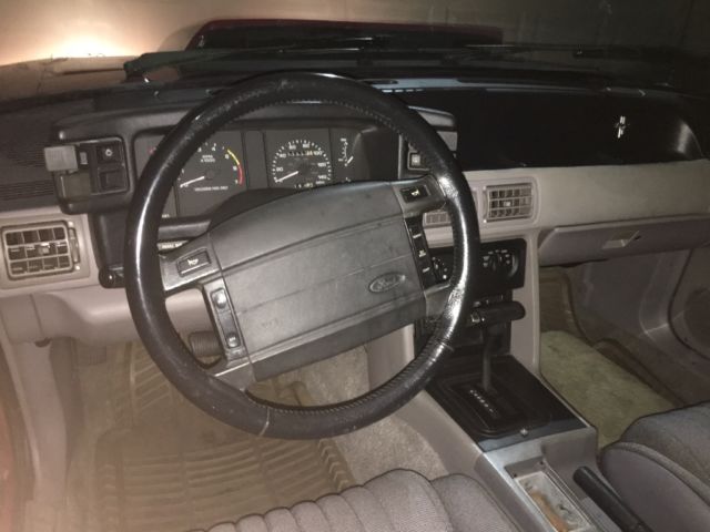 1990 Blue Ford Mustang Hatchback
