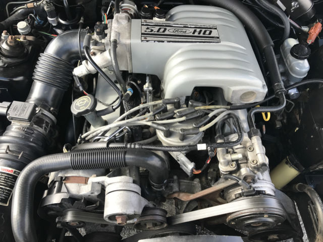 1993 Black Ford Mustang Hatchback