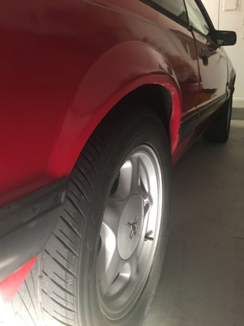 1990 Blue Ford Mustang Hatchback